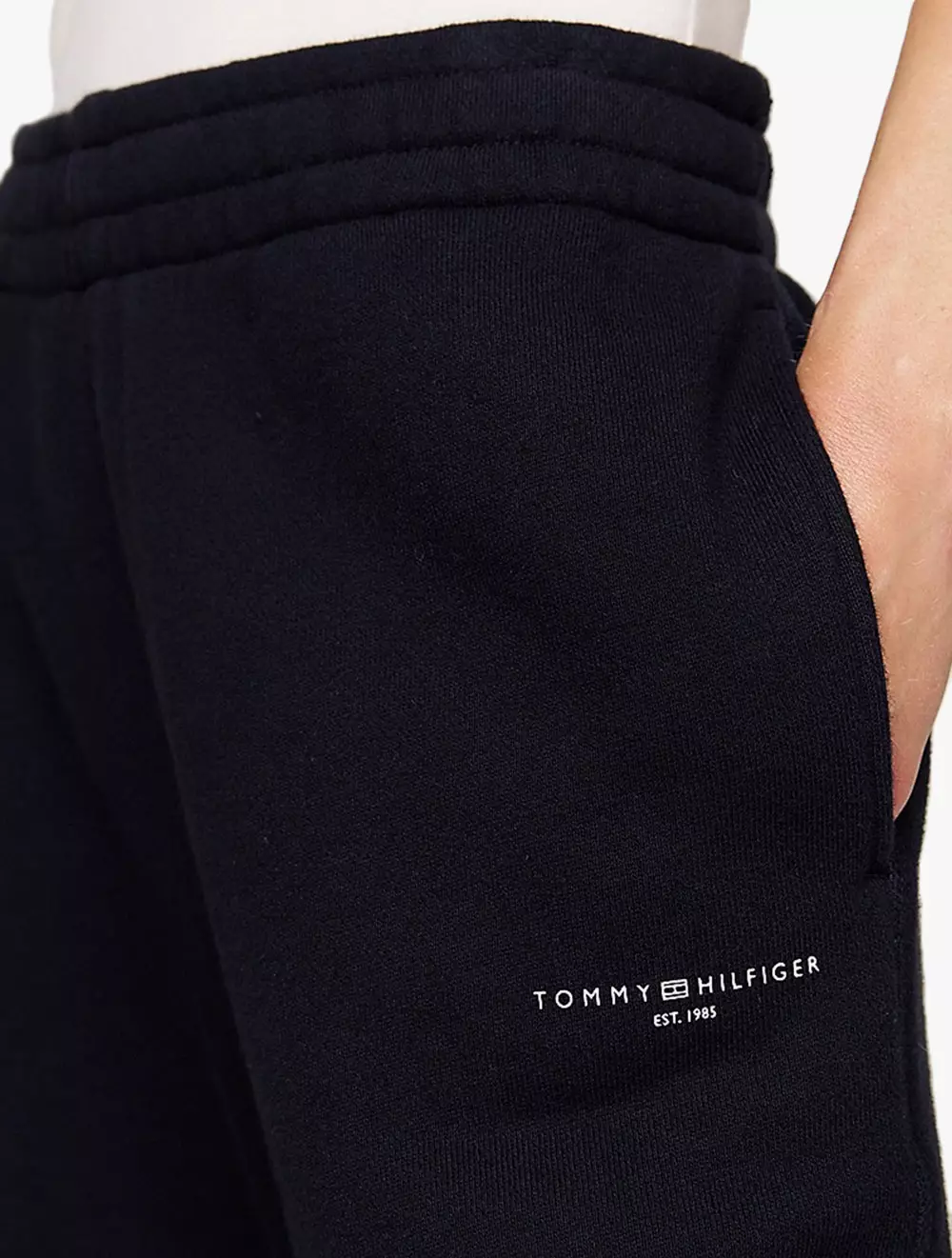 Tommy Hilfiger - Side Logo Cuffed Joggers - Navy - Navy