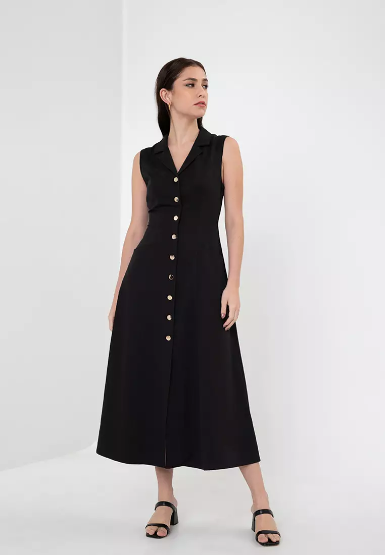 Button sales down dress