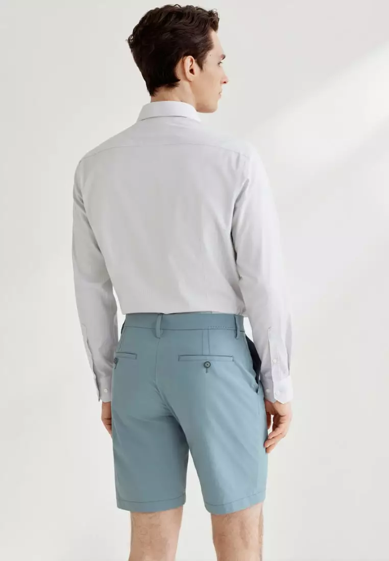 Non-Iron Dry Stretch Smart Fit 2 Tone Shirt