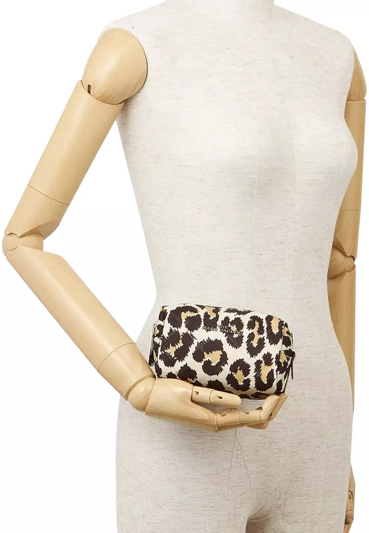 The Beauty Small Pouch with Leopard Print - Natural Multi M0017158