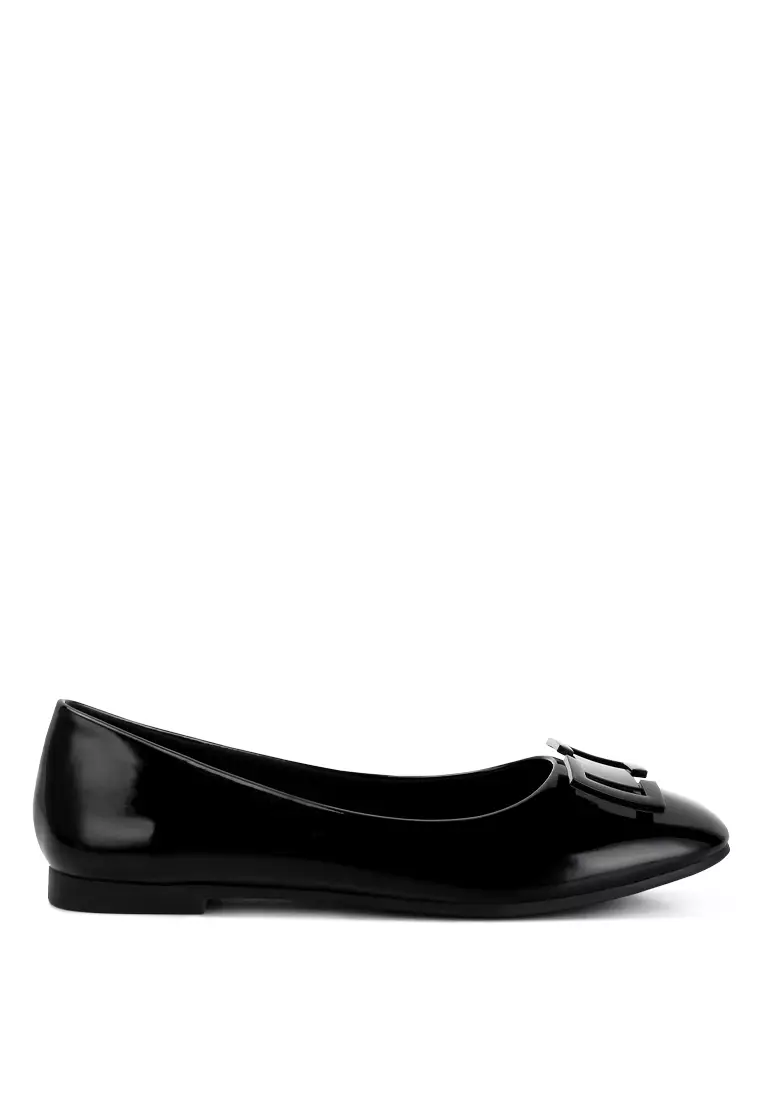 Discount on London Rag  shoes - SKU: Black Embellished Flat Ballerinas