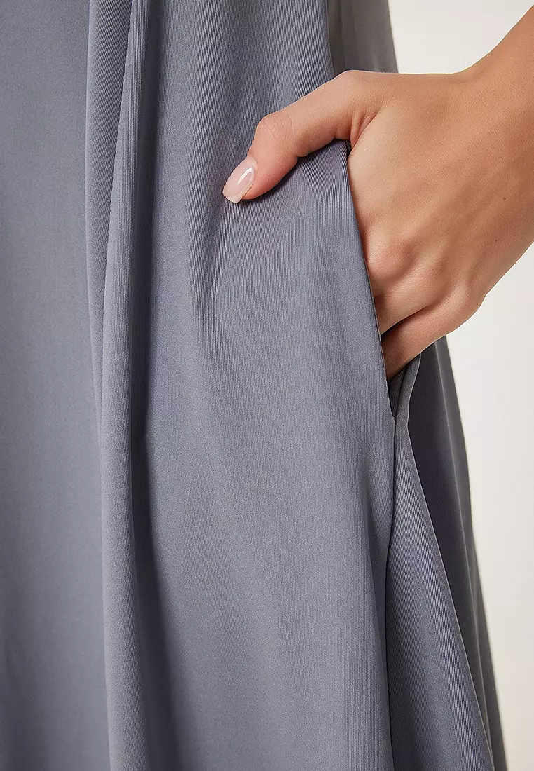 Pocket Summer Flared Midi Dress