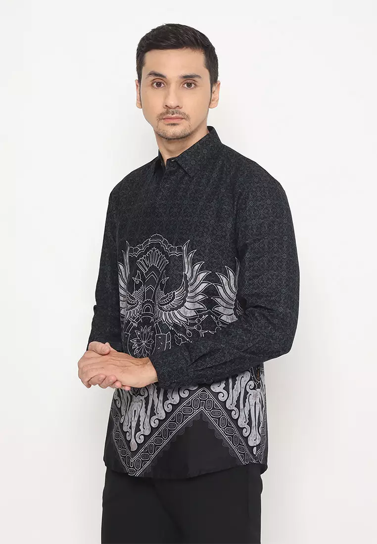 My Aksa Batik Pria Kemeja Panjang Furing Erwin Elga