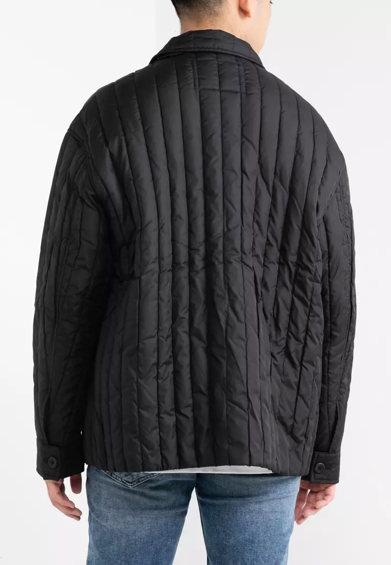 Calvin Klein Lightweight Puffer Jacket Black Calvin Klein Women Belted Lightweight Puffer In Black MYER