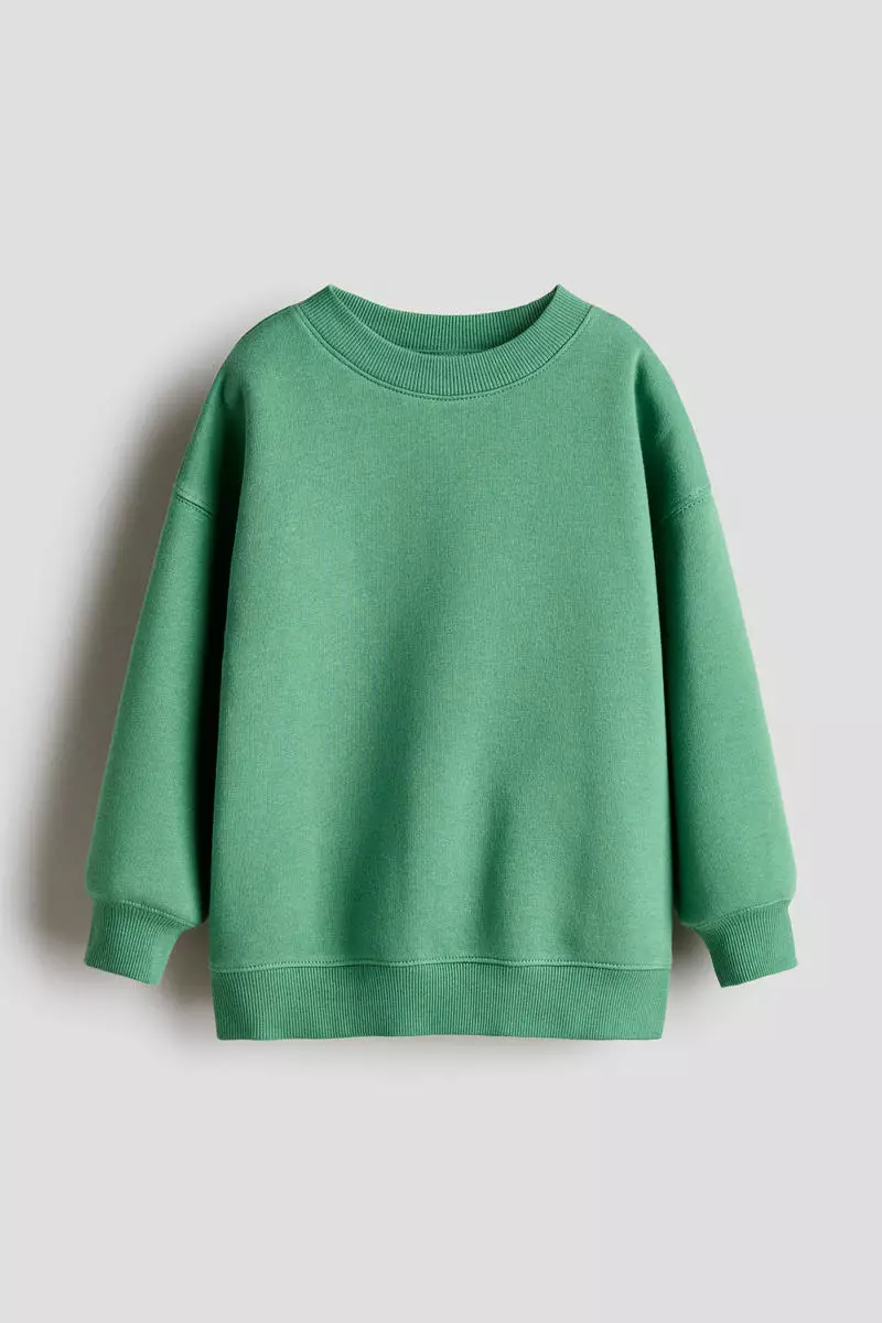 Oversized brushed-inside sweatshirt