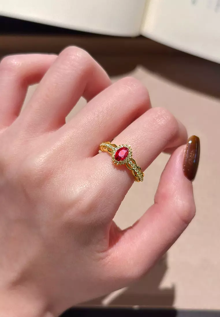 Cincin Wanita Korea Original Berlian Perhiasan Antik Cincin Cewek Rings