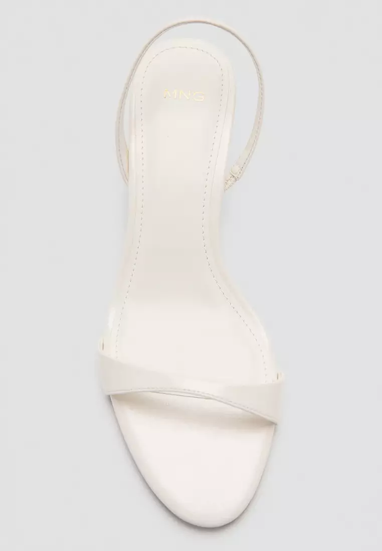 Kitten-Heel Sandals with Strap