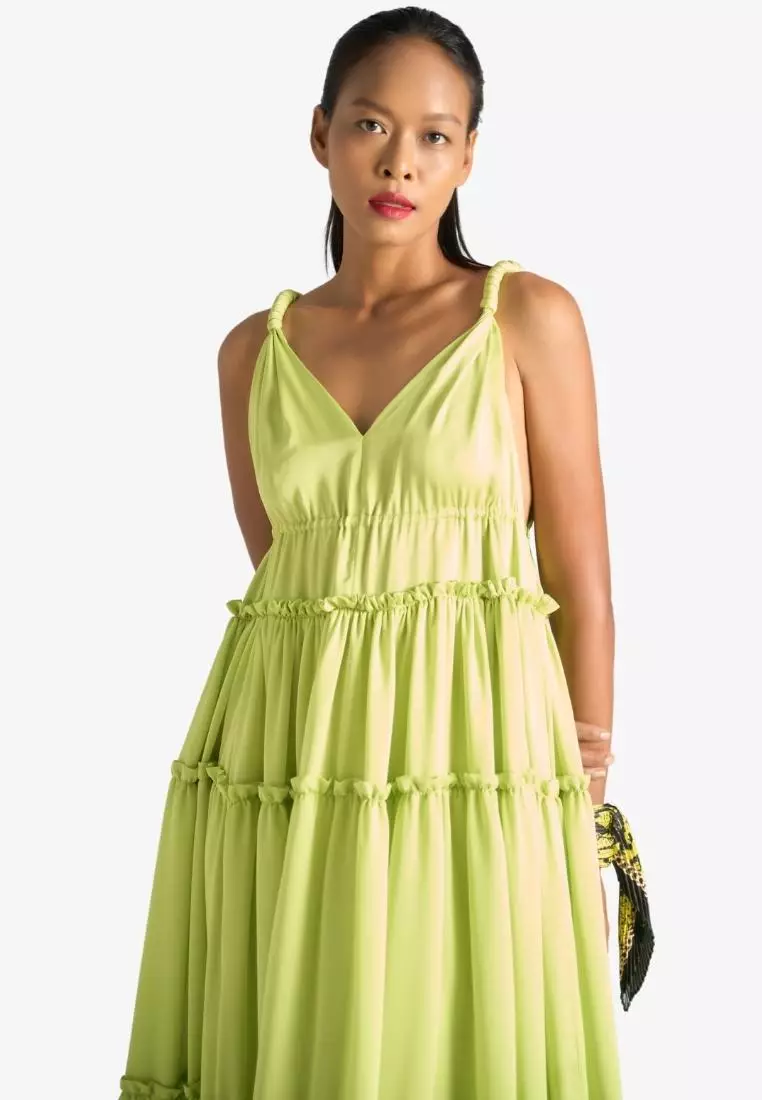 New Linen New Horizon Maxi Silk Dress