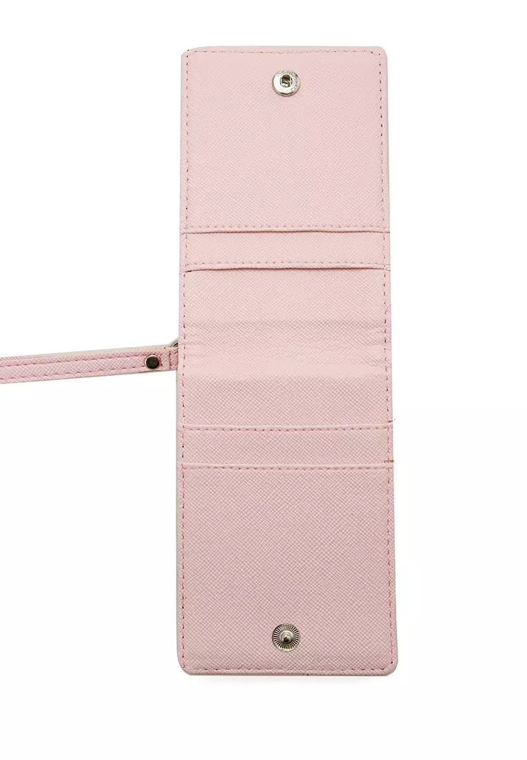 Azka Card Holder Two Side Bentuk Simple dan Minimalis - Pink Muda