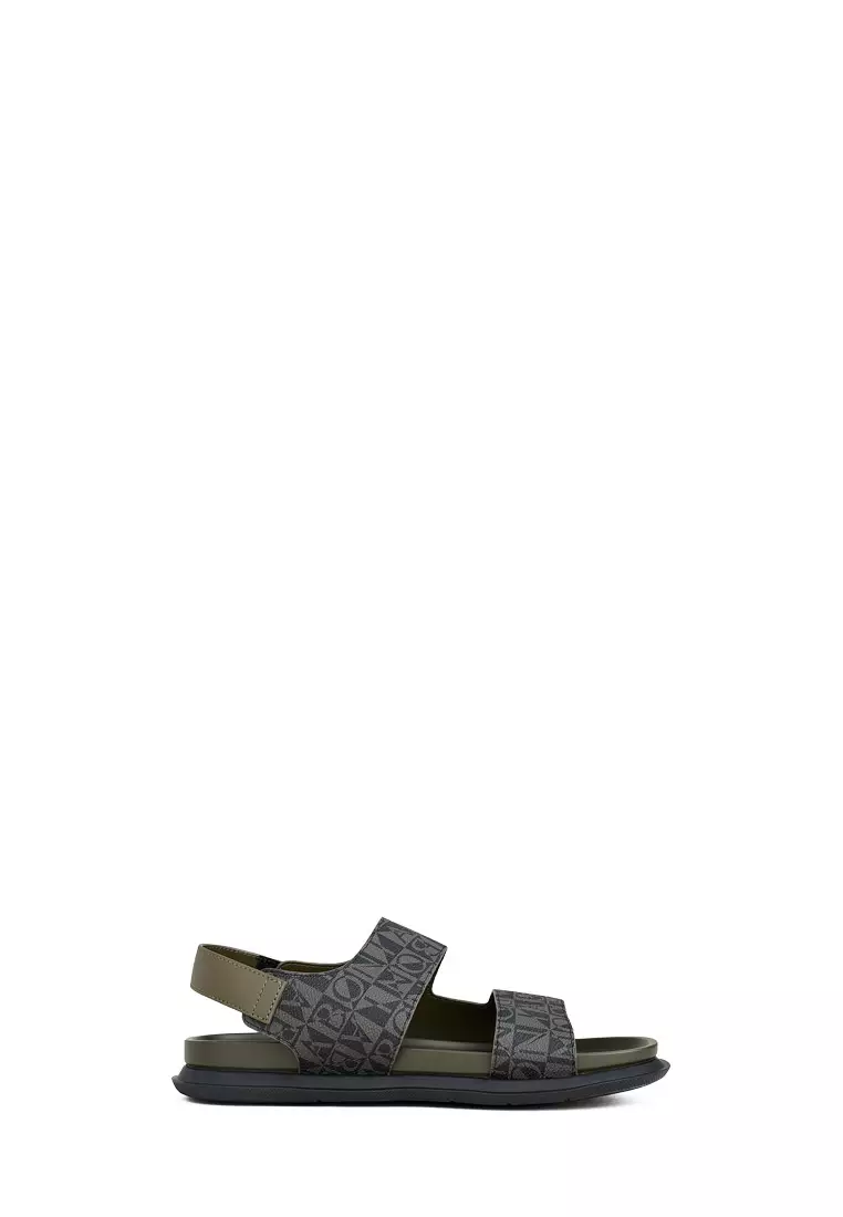 Discount on BONIA  shoes - SKU: Green Giulio Monogram Sling Back Sandals