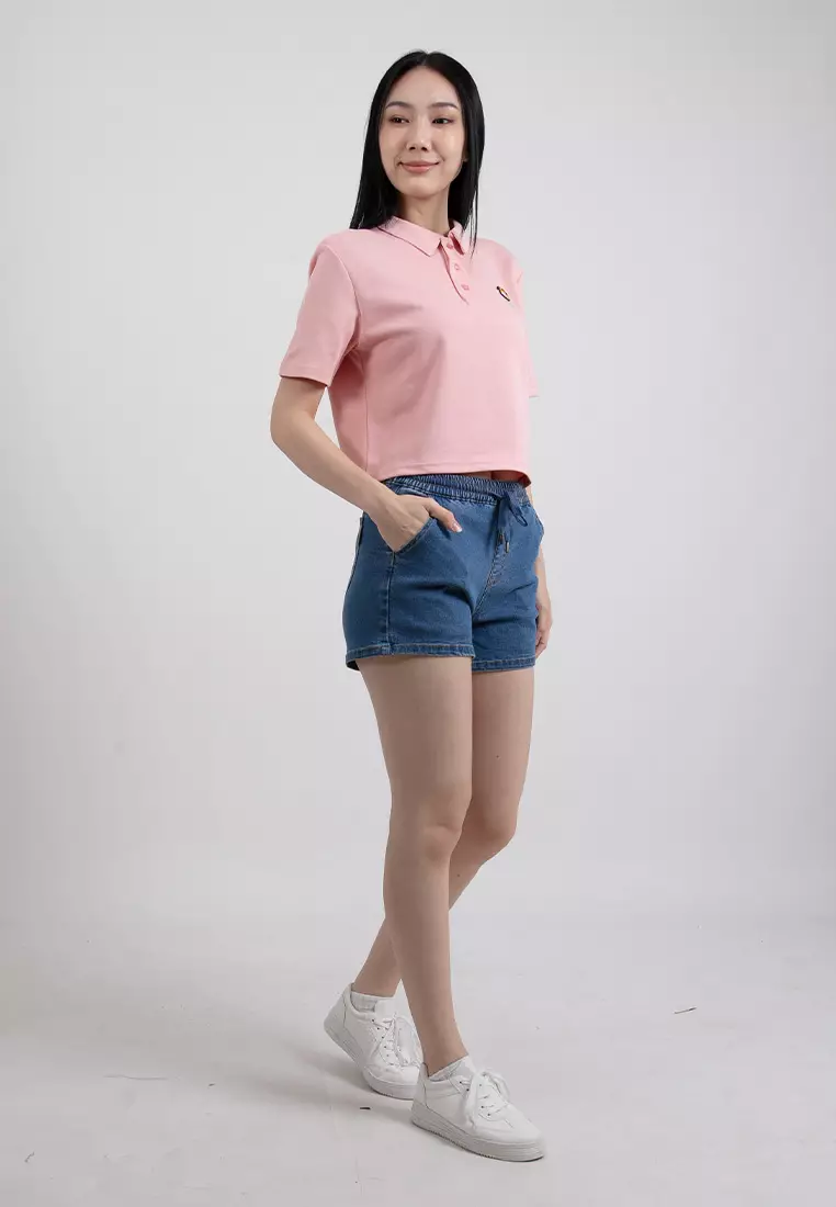 Forest Ladies Stretchable Denim Short Pants Casual Elastic Denim Shorts Women - 860162-31Blue