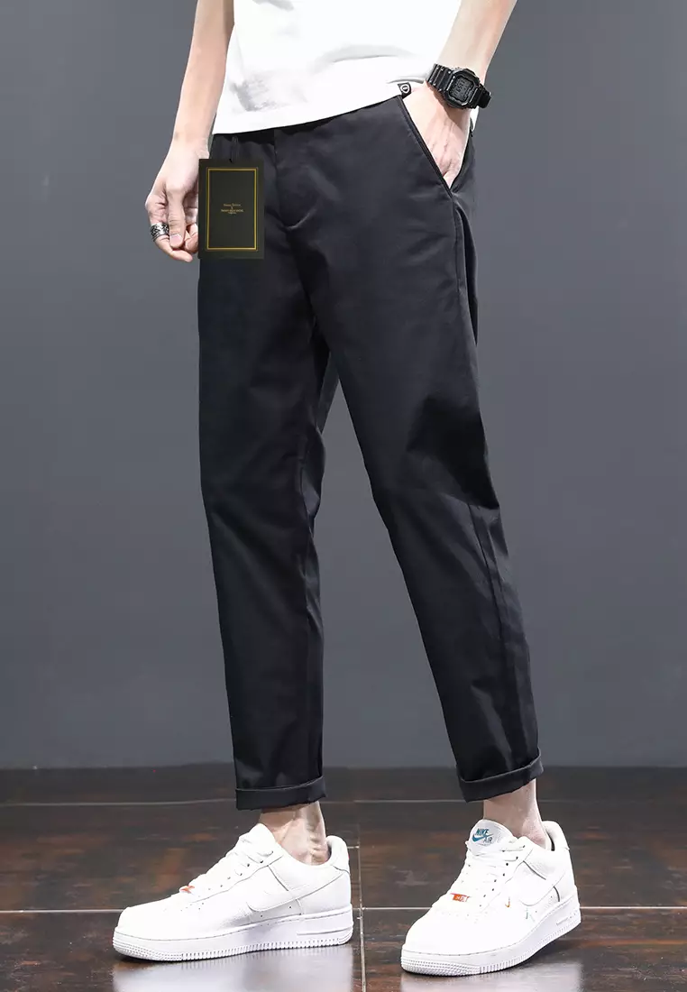 Ice Silk Feeling Cropped Pants AY-L808