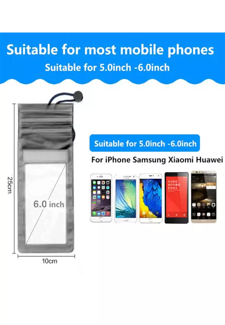 Universal Waterproof Mobile Case 25x10cm – Black