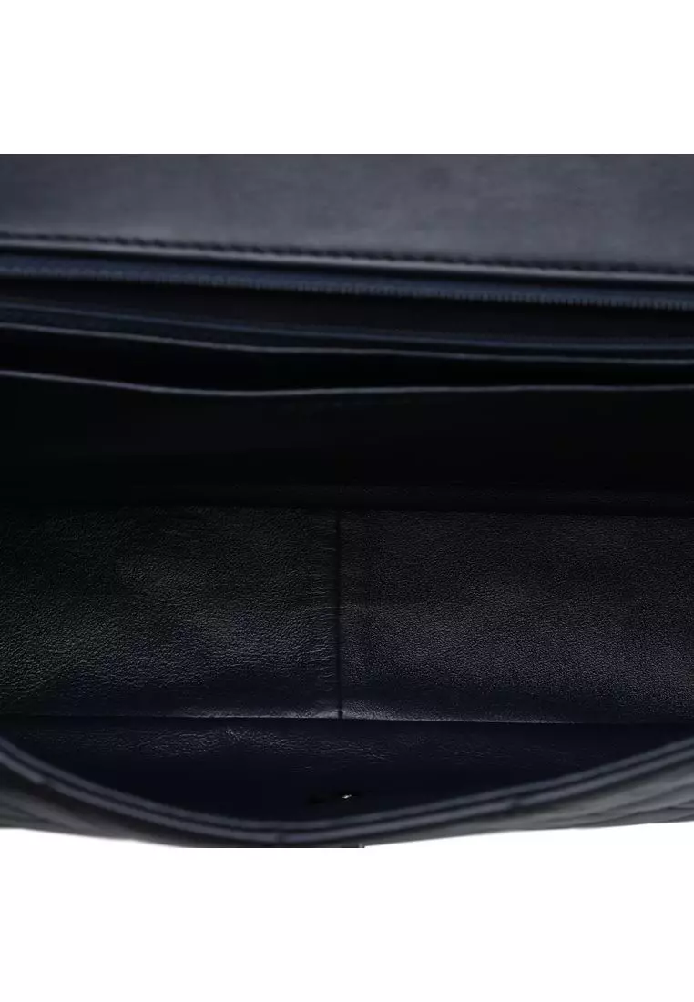 Pre-Loved Chanel Large Quilted Lambskin Elementary Chic Flap