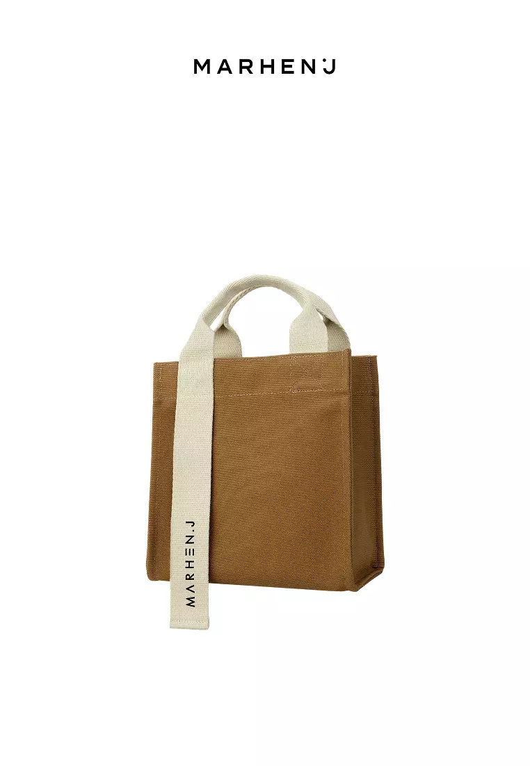 RICKY MINI Canvas Crossbody Bag Sand Beige