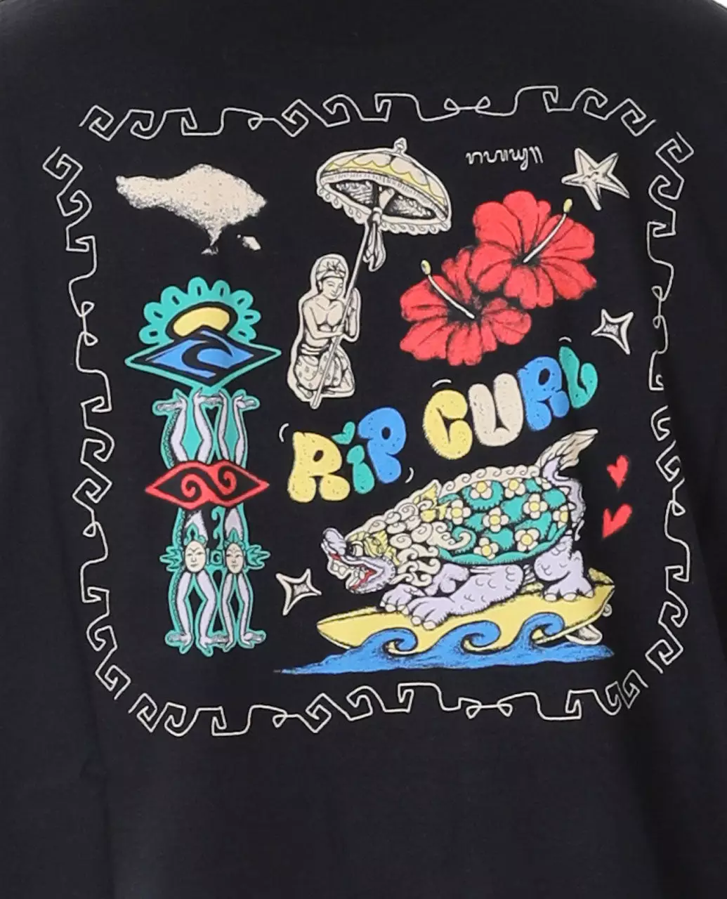 Rip Curl Men Bali Putu Surya Culture Tee - Black