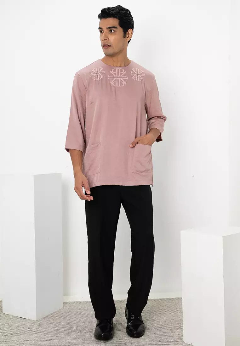 Da'ud Quarter Sleeve Kurta- Tencel Cotton 天丝棉