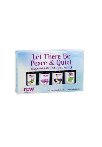 Now Foods Now Foods, Let There Be Peace & Quiet, Relaxing Essential Oils Kit, 4 Bottles, 1/3 fl oz (10 ml) Each DDAF3ES3979067GS_1