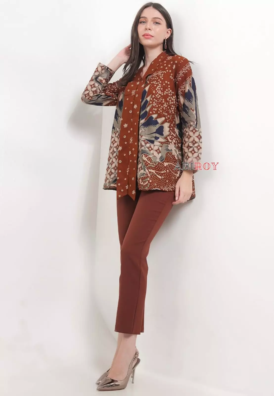 Blouse Batik Godhowarsa Bata Premium Slimfit Elegant NLN