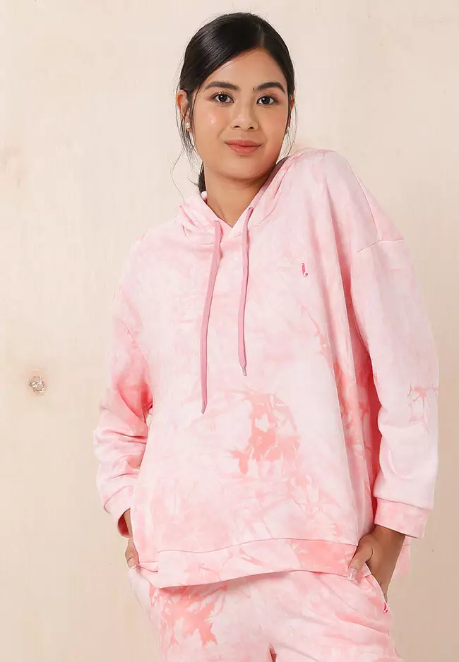 Buy Lubna Tie Dye Print Hoodie Sweater 2024 Online