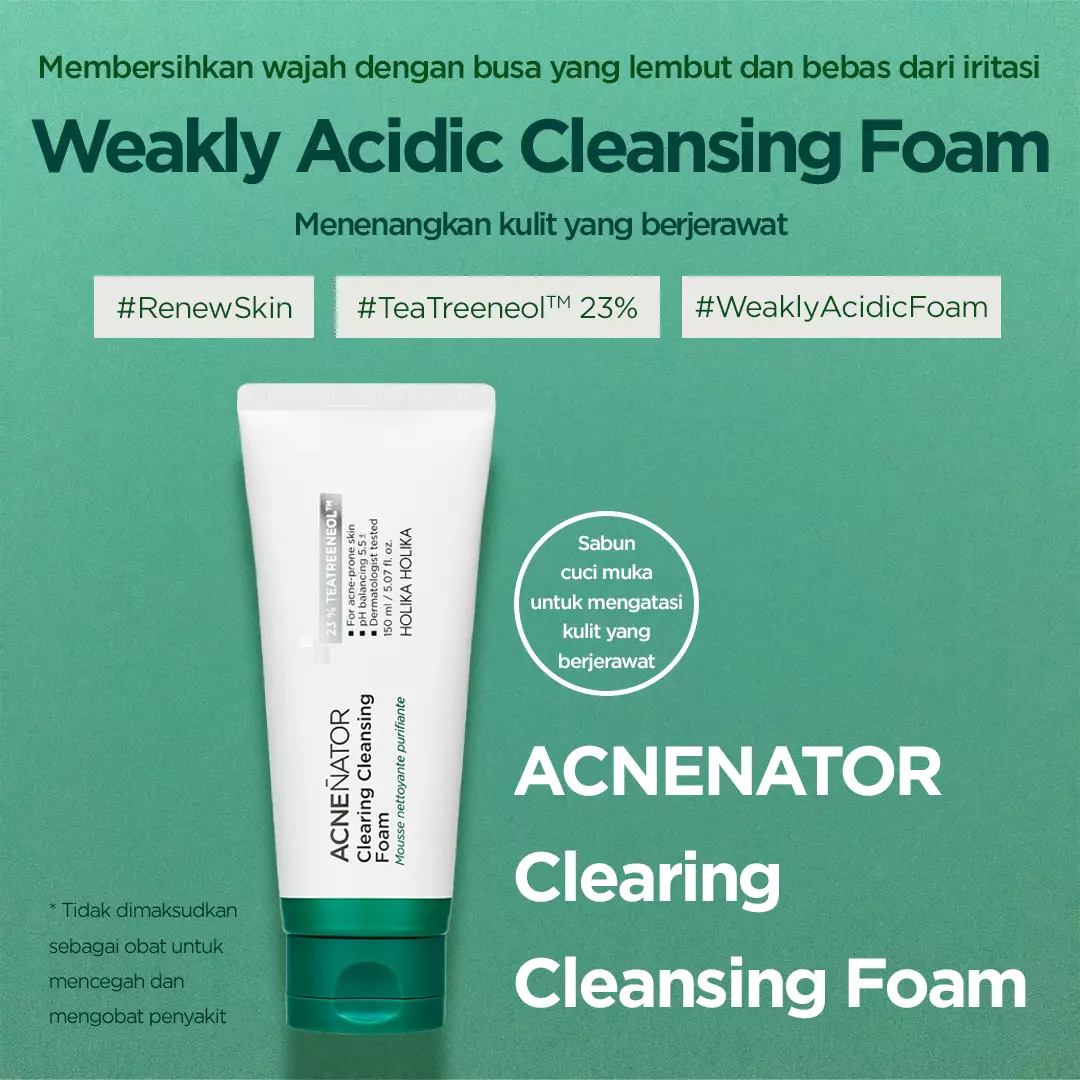 Holika Holika Acnenator Clearing Cleansing Foam | Sabun Cuci Muka Jerawat