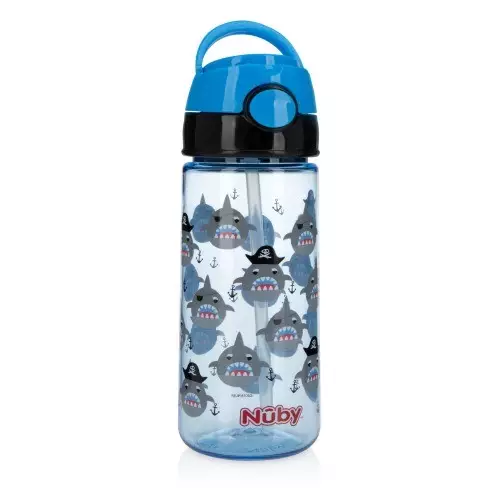 NUBY 532 ML BOTOL MINUM TRITAN FLIP IT SHARK 123544