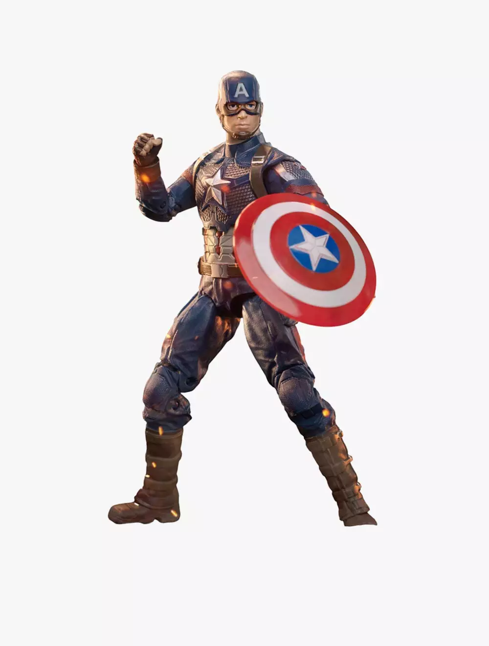 Marvel ZD Toys New Captain America with Plastic Holder - ZDT1904-01