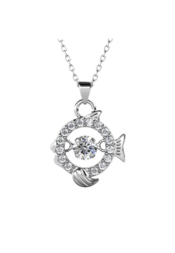 Her Jewellery white ON SALES - Her Jewellery 12 Horoscope Pendant - PISCES (White Gold) with Premium Grade Crystals from Austria 5A328AC0548DF6GS_1
