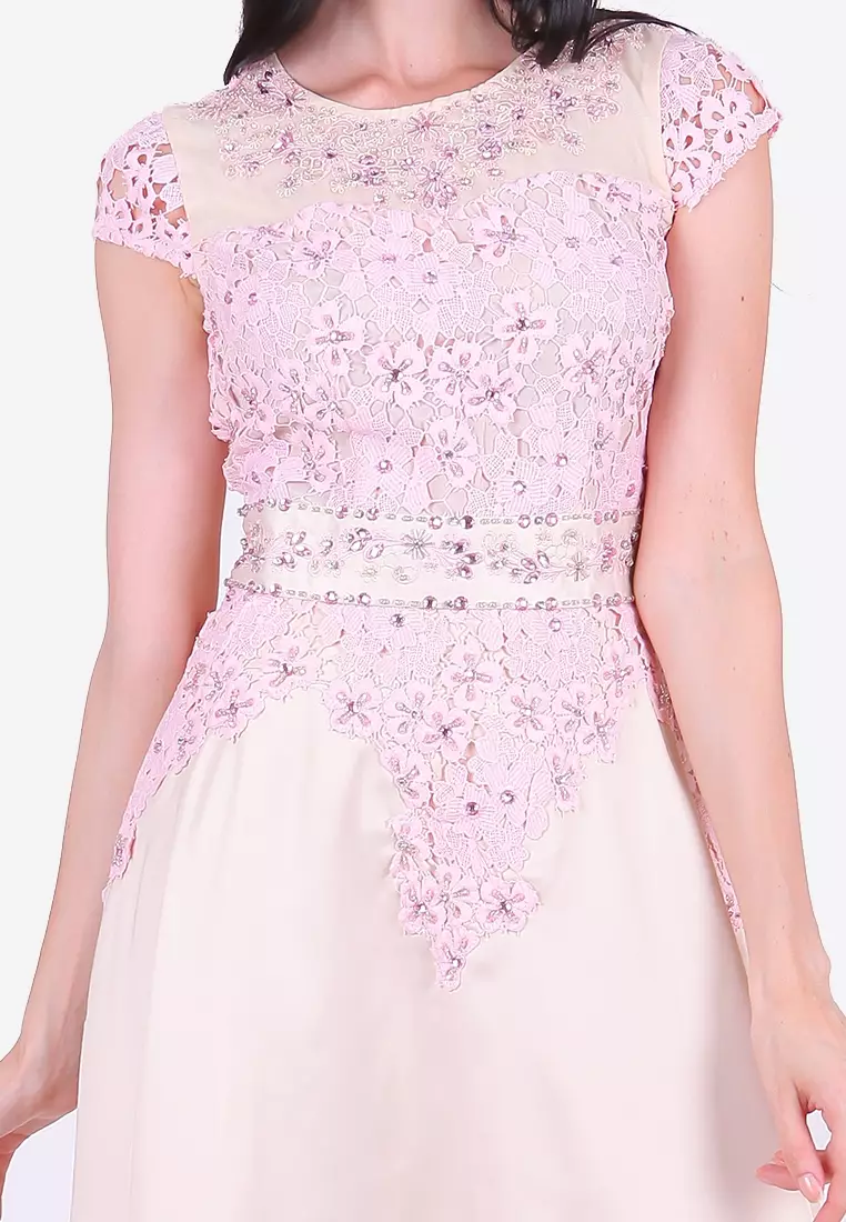 Bibiq Dress Brokat Satin