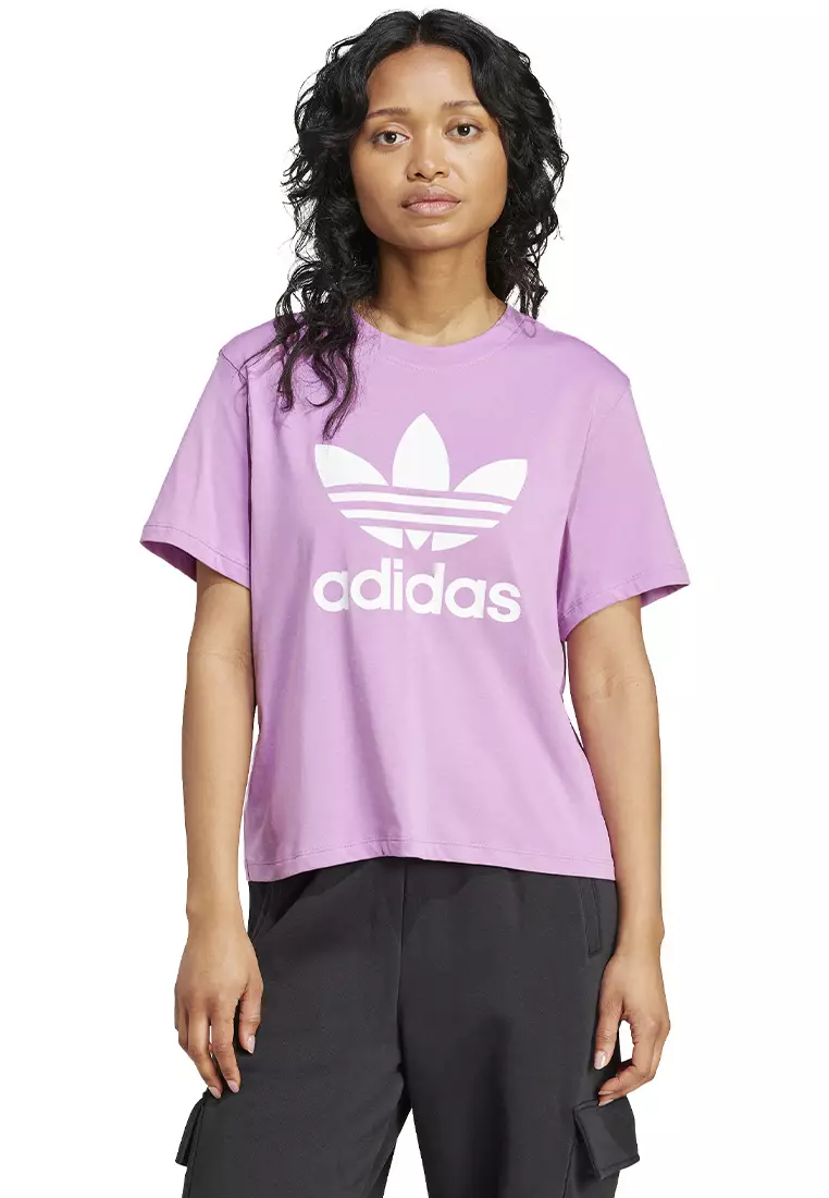 アディダス Adidas Originals 【 Adicolor Lifestyle Trefoil Boxy T-Shirt Women's 】 レディース adidas Originals adicolor Trefoil Boxy T-Shirt | Foot Locker