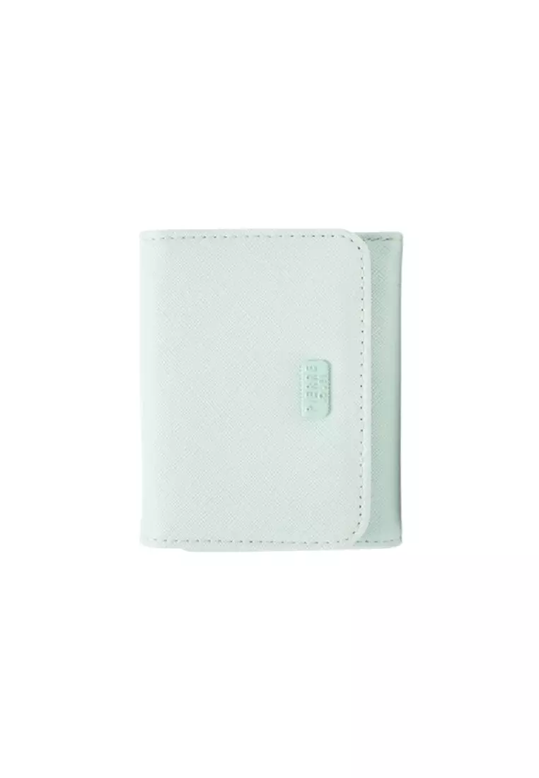 Dompet Wanita Lipat Kecil PIERRE LOUES Nova Wallet Bahan Kulit PU Leather Premium BAEOS ORIGINAL - Gree 