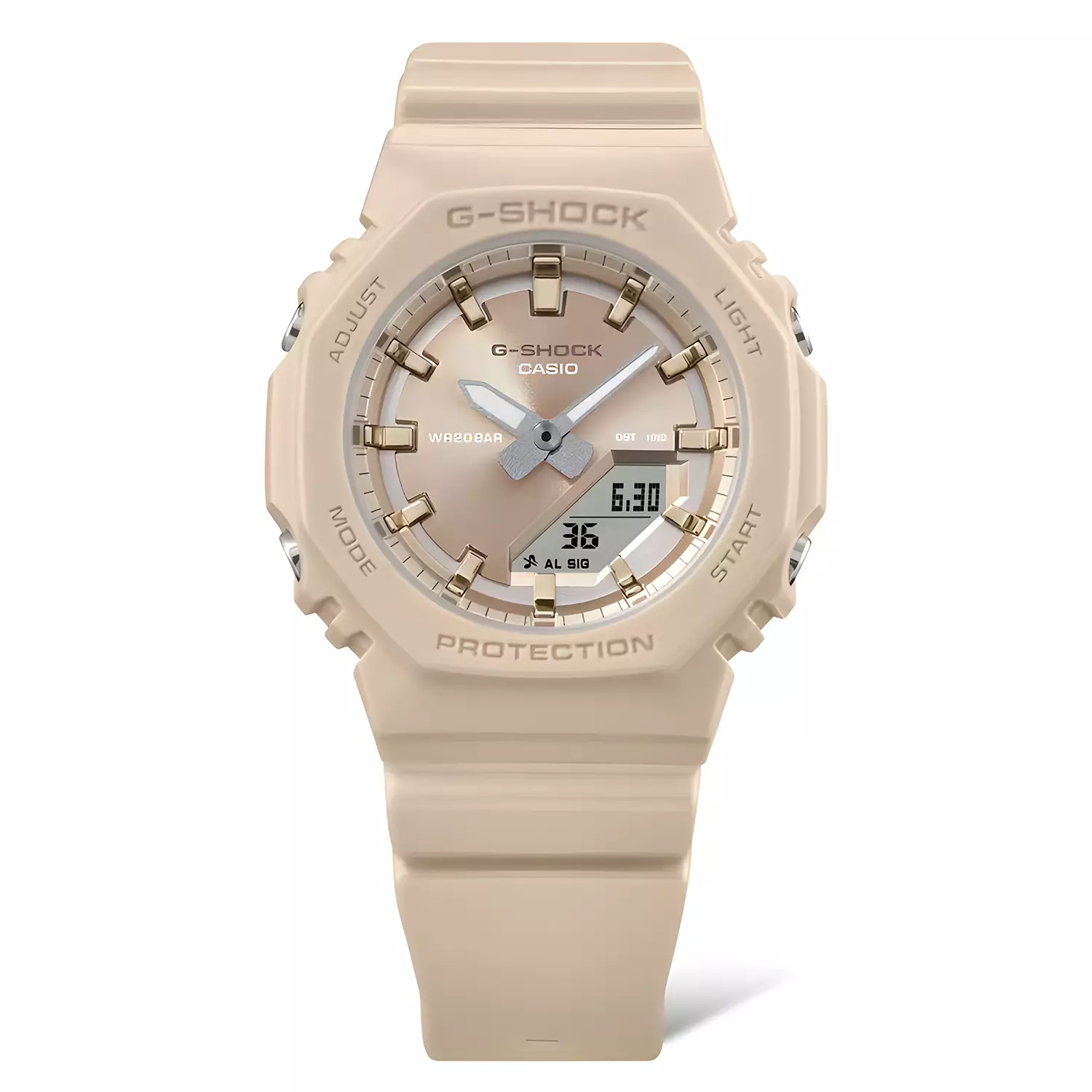 Casio G-shock GMA-P2100ST-9A - Jam Tangan Analog Digital Wanita - Rosegold Dial - Rosegold Resin Band