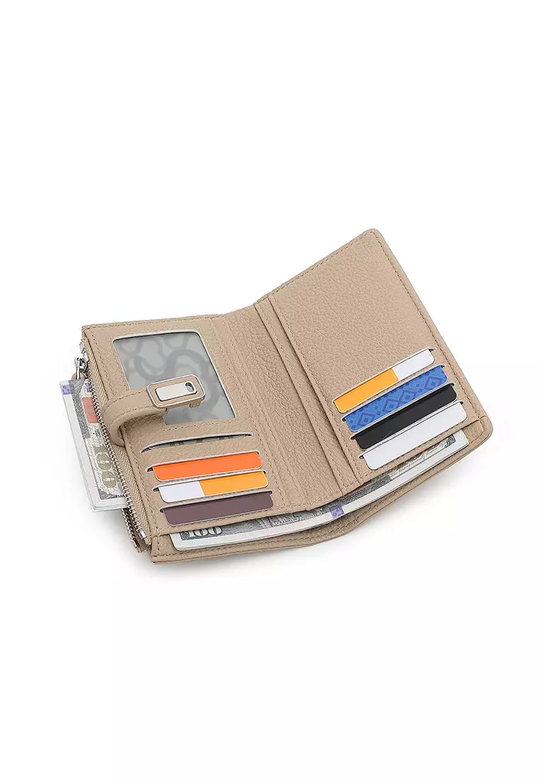 Women's Short Wallet / Purse - Apricot