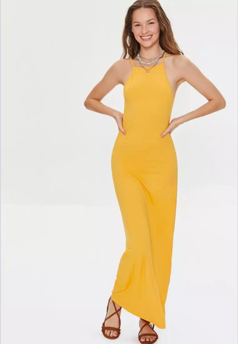 Gold maxi dress forever 21 online