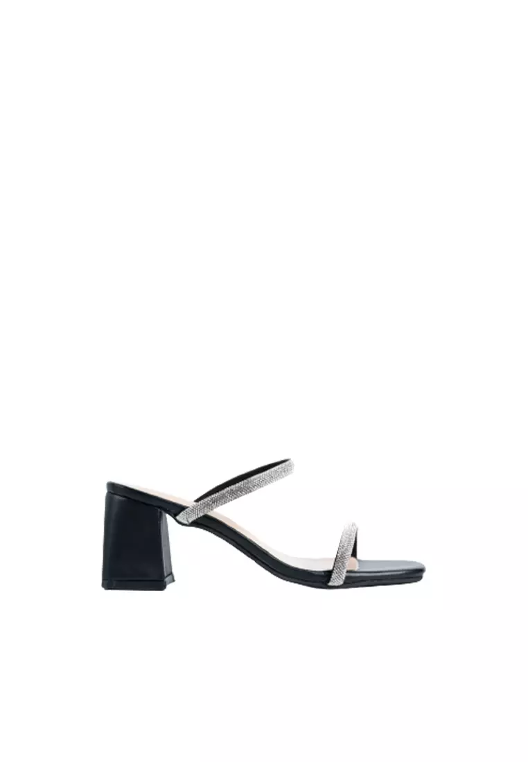 Discount on Happy2U  shoes - SKU: Nasha Rhinestone Strap Heels