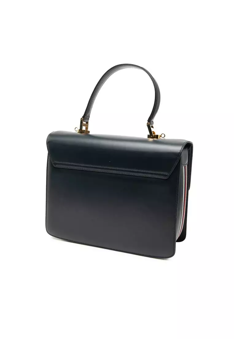 Pre-Loved Gucci Calfskin Turnlock Sideline Handbag