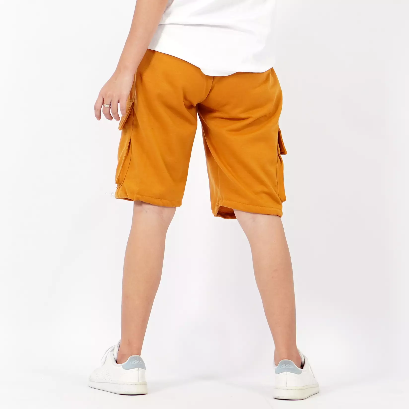 JUANITA Celana Pendek Cargo Wanita Celana Cargo Pendek Wanita Short Cargo Pants - MUSTARD