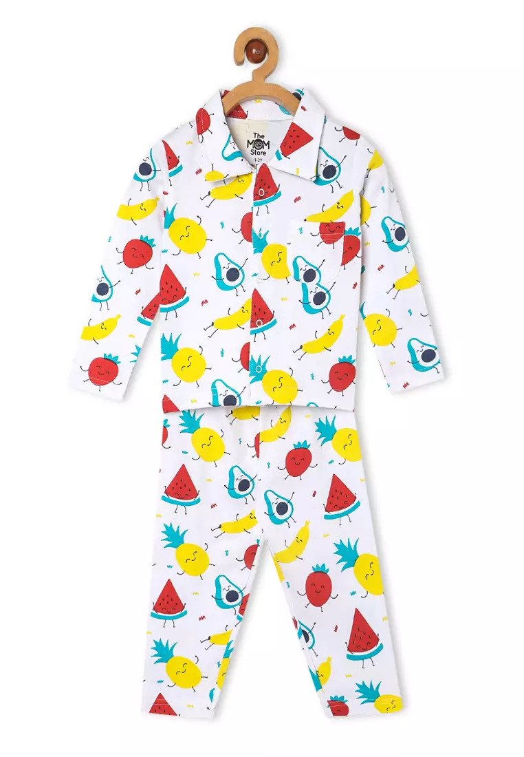 Baby And Kids Pajama Nightsuit Set - Fruity Cutie