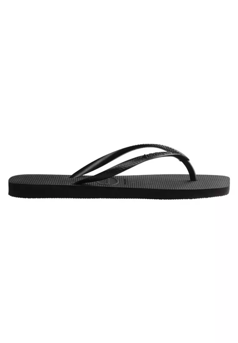 Slim Square Solid Flip Flops