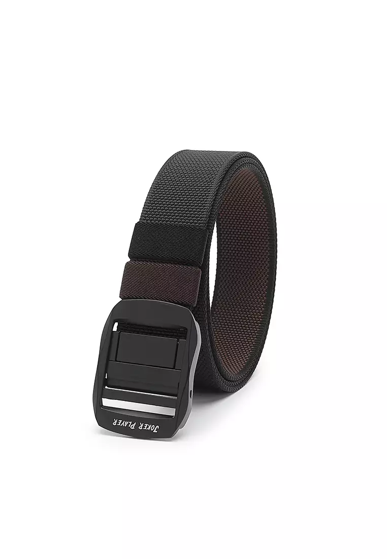 40mm Auto Canvas Belt - Coffee / Black