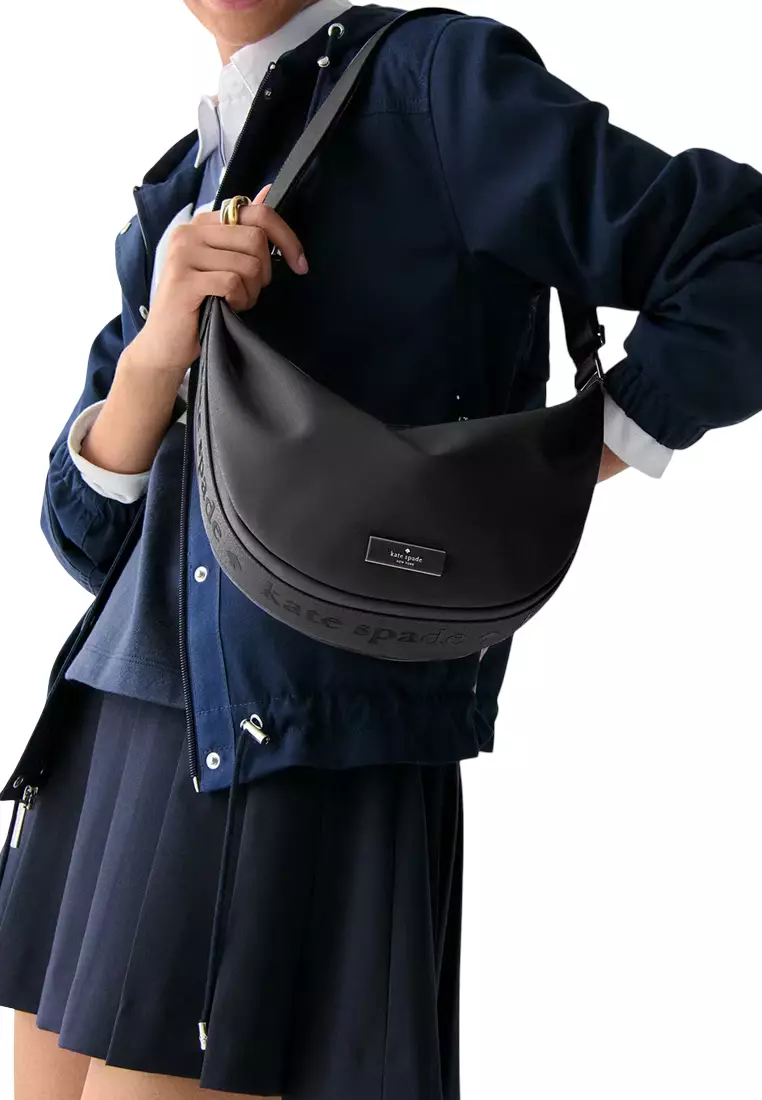 Carter Nylon Medium Sling Bag - Black KL966