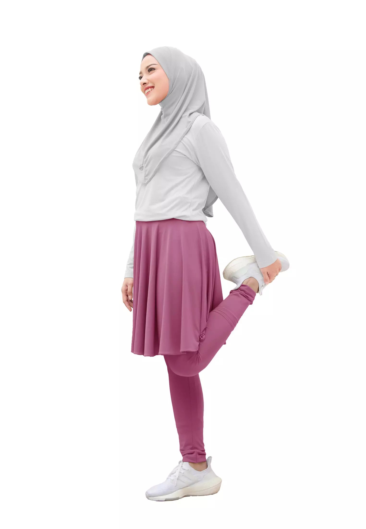 Zelena - Chahra Leggings Skirt | Celana Olahraga Legging Rok Wanita - L