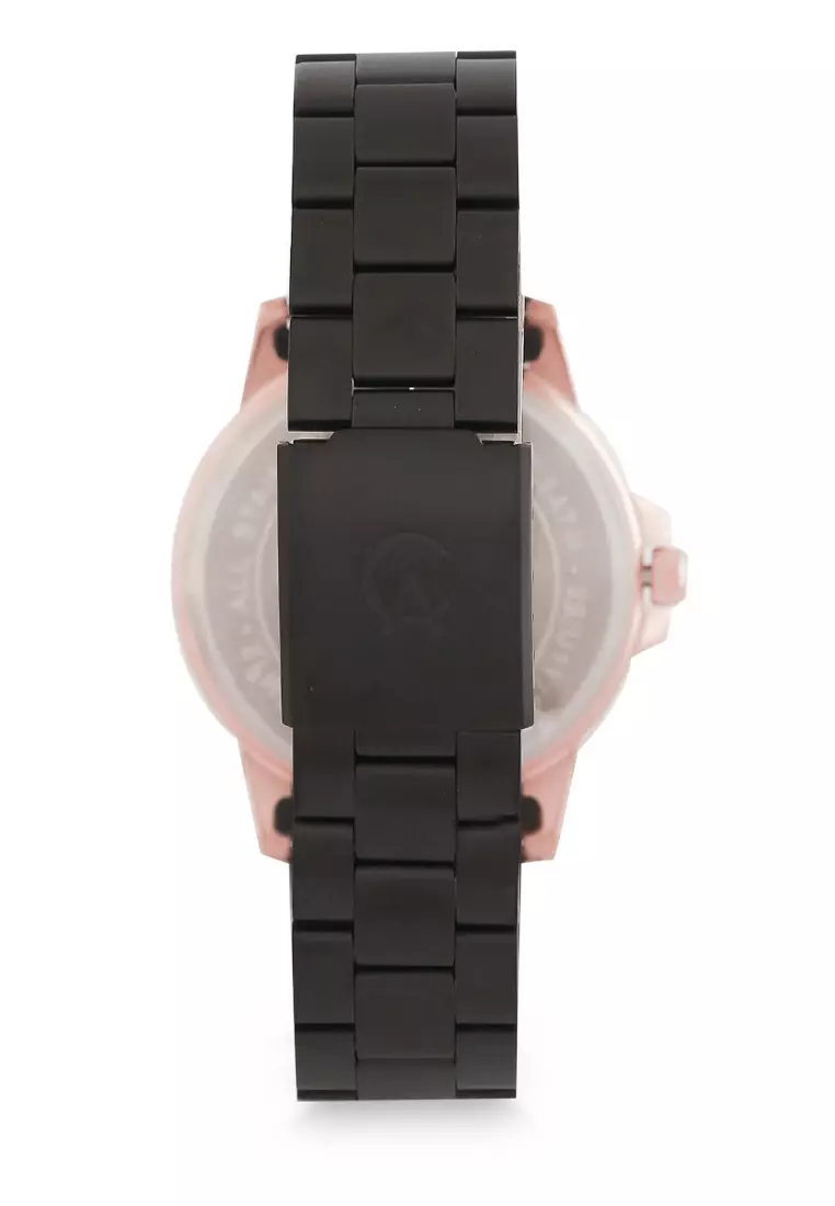 Alexandre Christie Jam Tangan Pria - Black Rosegold - Stainless Steel - 1034 MDBBRBA