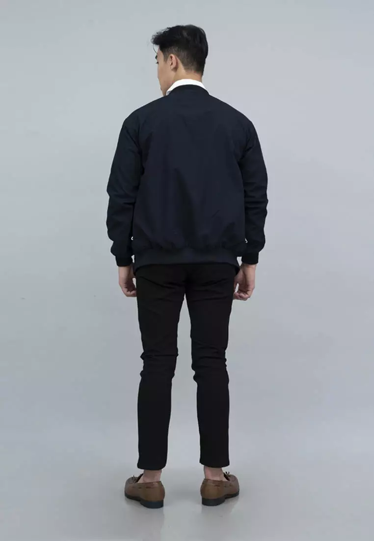 Houseofcuff Jaket Bomber Polos Windbreaker Navy