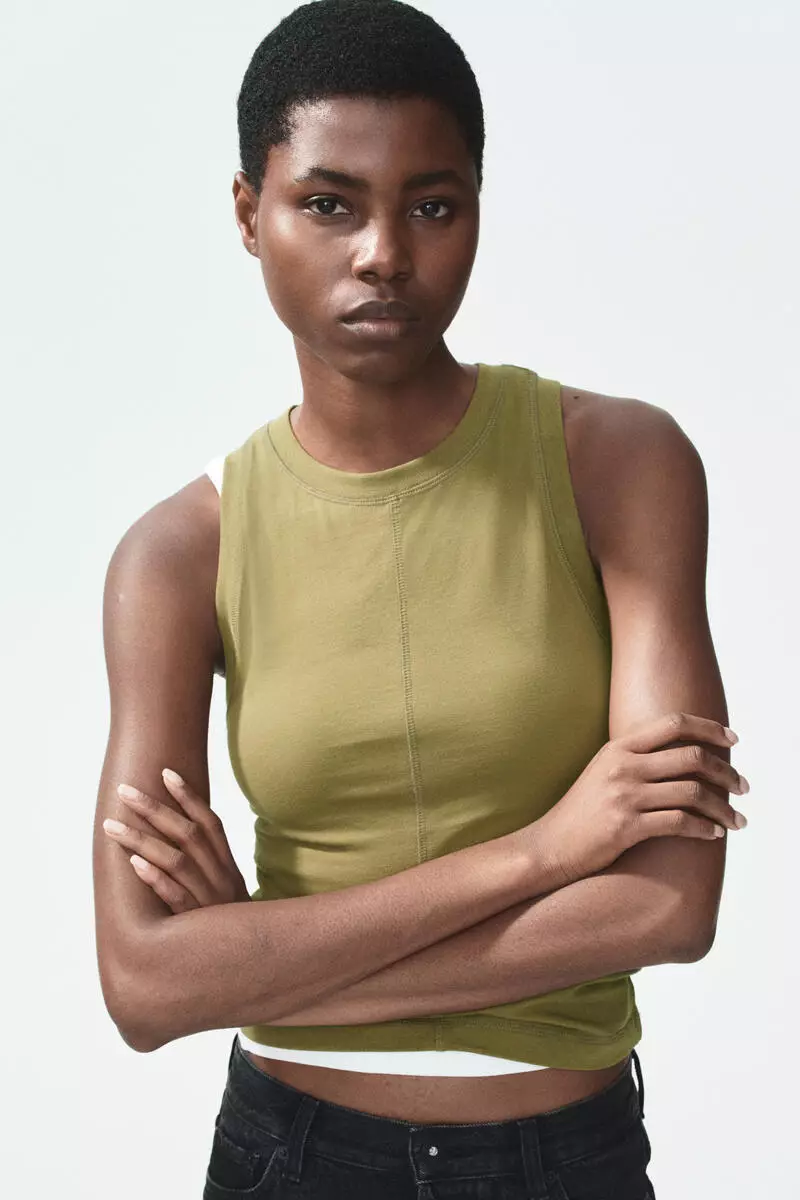 h&m green chiffon dress Sugar & Sunshine Green Striped Babydoll Dress – Shop the Mint main image 0