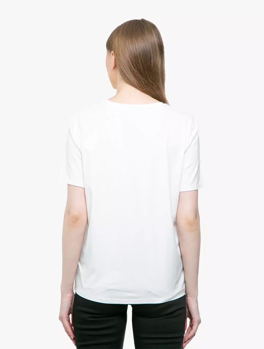 Tommy Hilfiger - CREST LOGO OPEN NECK T-SHIRT - White - white