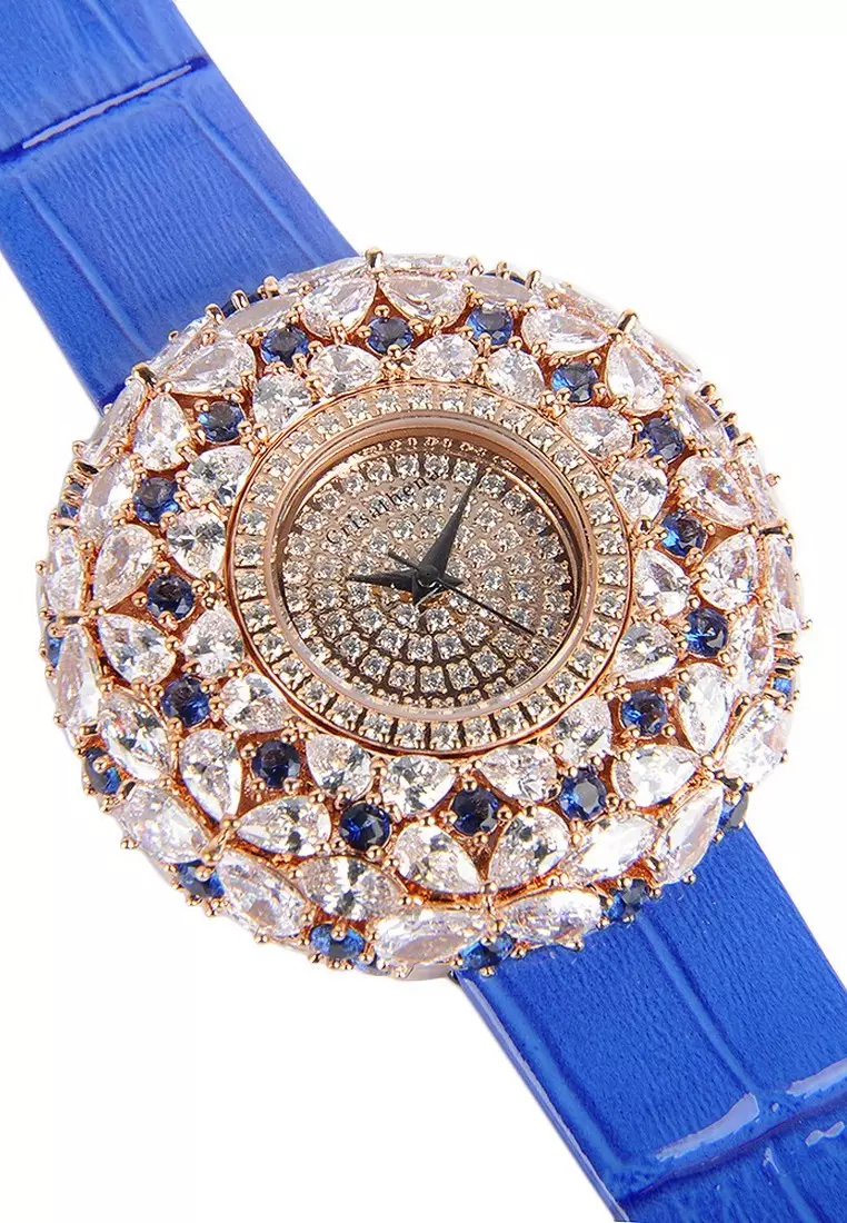 【Hot Style】Crisathena Macaron Fashion Watch in Navy for Women
