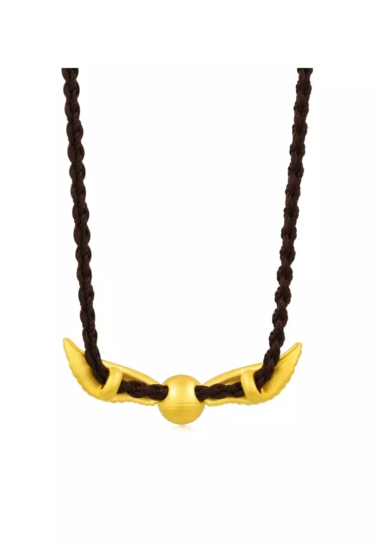 999 Gold Harry Potter Snitch Necklace for Women & Men 45cm 92855Z