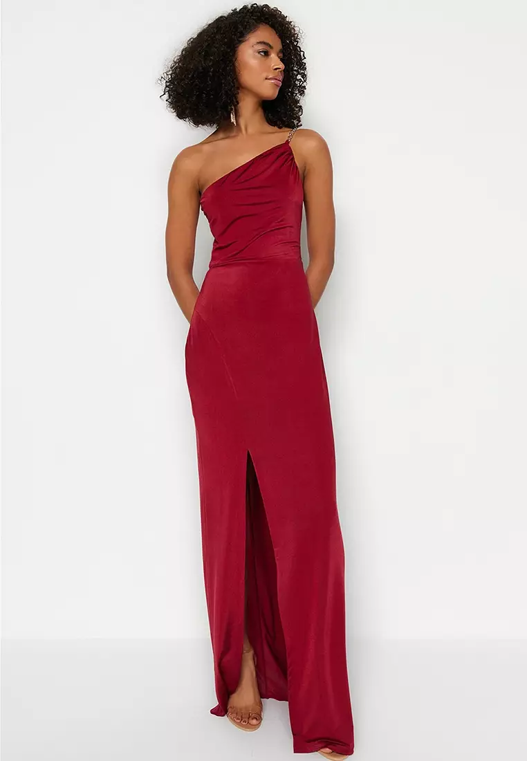 Ralph lauren sale red evening dress