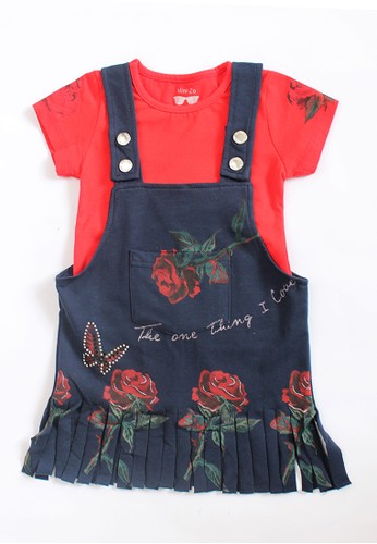 Jual Mini Zo Carla Baby Overall Red Navy Original Zalora Indonesia